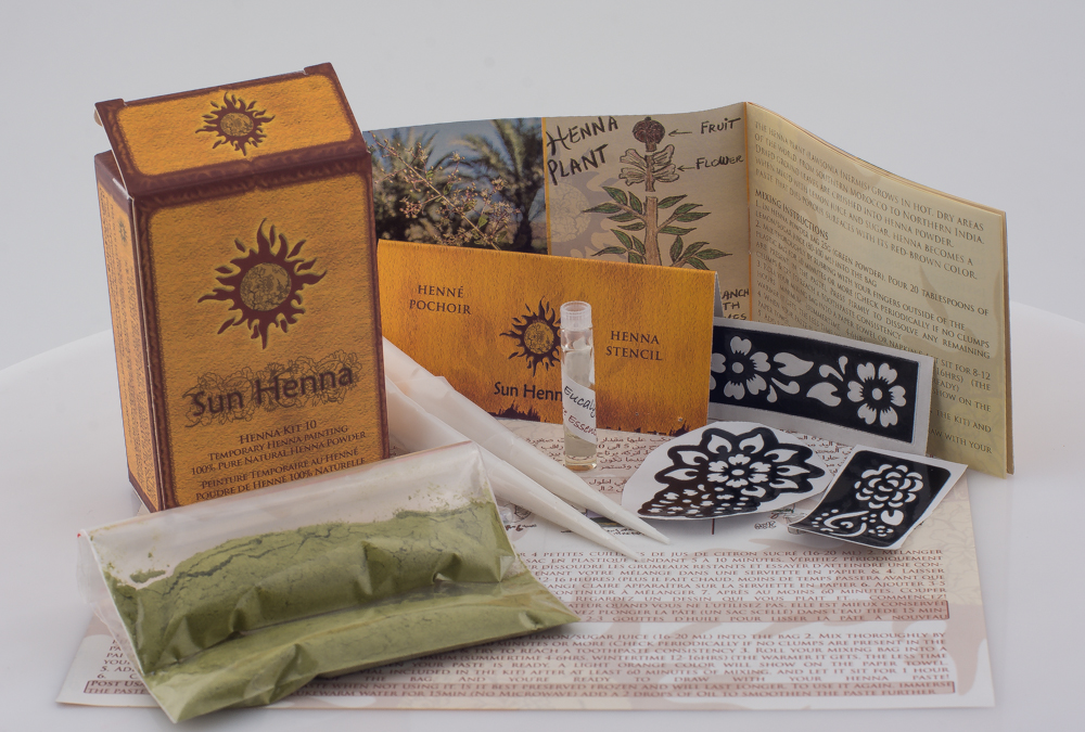 Sun Henna Kit 10 Inboxing