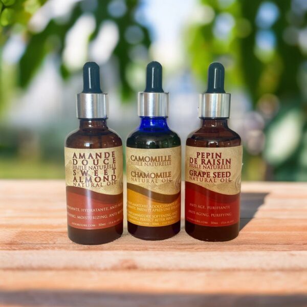 amande camomille pepins de raisin 50ml Azoor